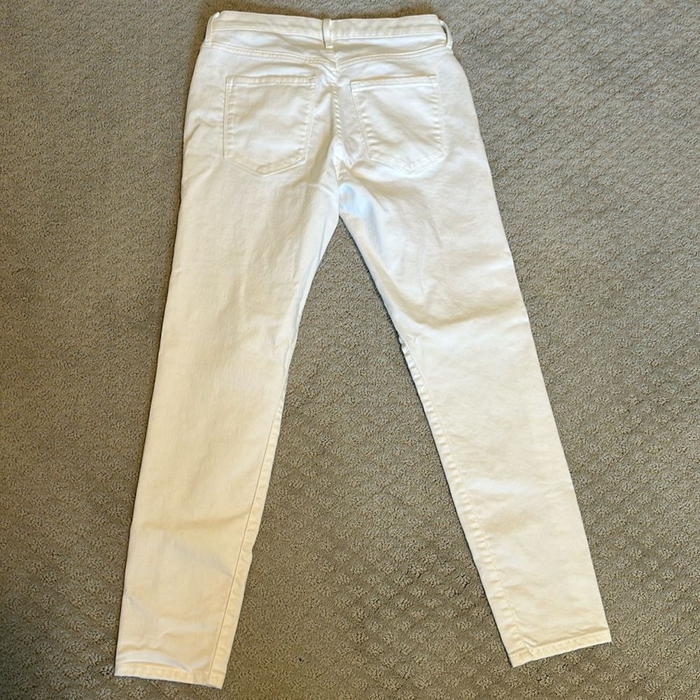 Sz 26 Banana Republic white skinny denim jeans